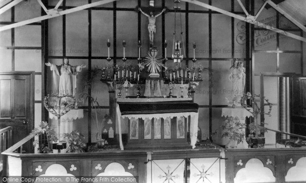 Photo of Moreton, Catholic Church Interior c.1950