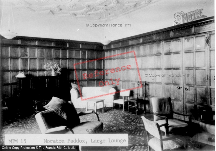 Photo of Moreton Paddox, Large Lounge c.1955
