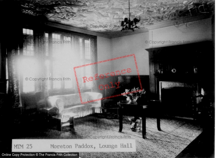 Photo of Moreton Paddox, Lounge Hall c.1955