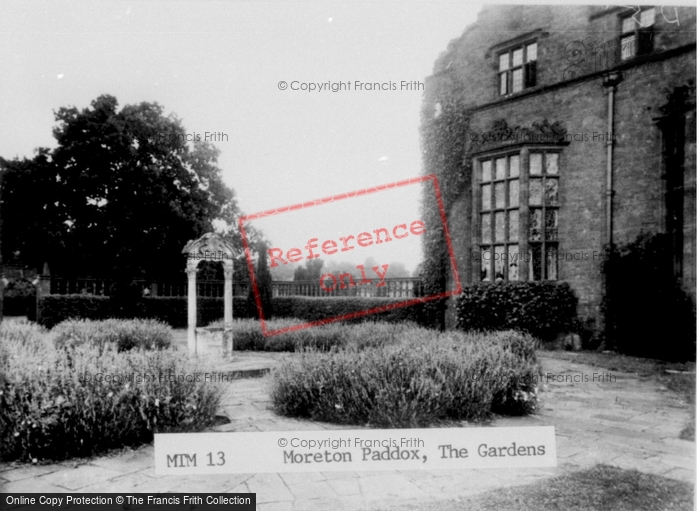 Photo of Moreton Paddox, The Gardens c.1955