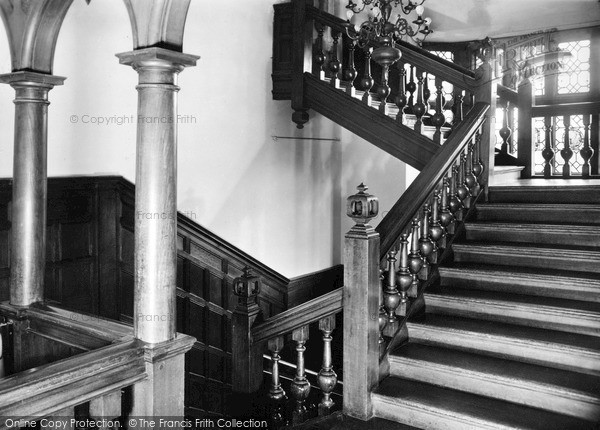 Photo of Moreton Paddox, The Staircase c.1955