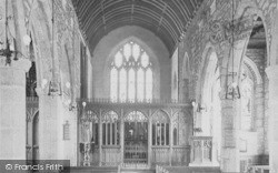 Church Interior 1906, Moretonhampstead