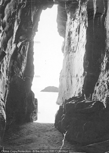 Photo of Morfa Bychan, Black Rock Cavern c.1900