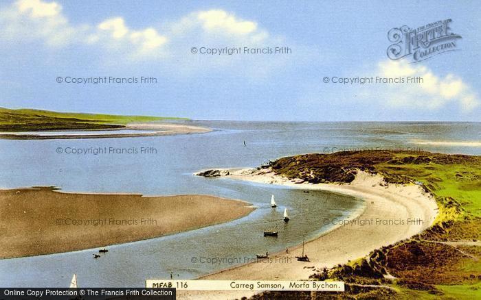 Photo of Morfa Bychan, Carreg Samson From Garreg Wen c.1960