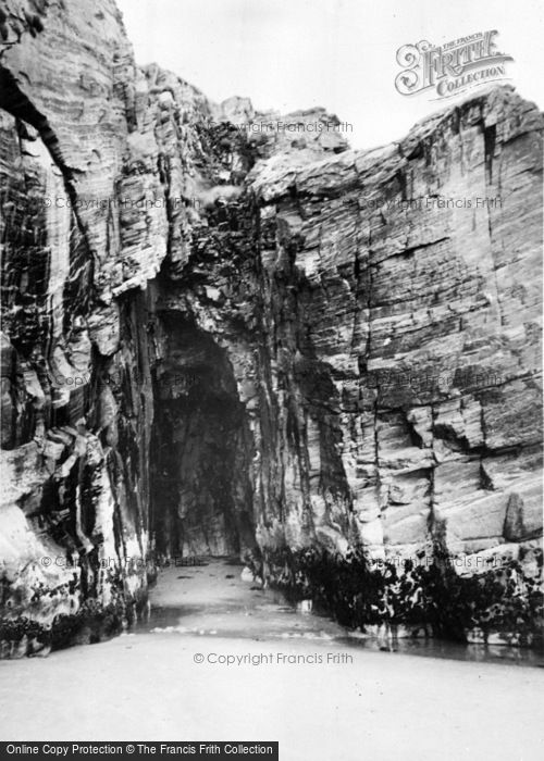 Photo of Morfa Bychan, The Caves, Black Rock c.1960