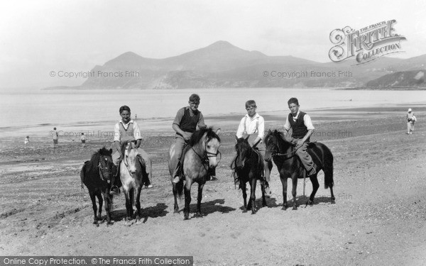 Photo of Morfa Nefyn, Ponies On The Beach c.1935