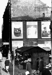 Market Entrance, Greengrocer's Stall c.1965, Morley