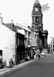 Queen Street And Town Hall c.1965, Morley