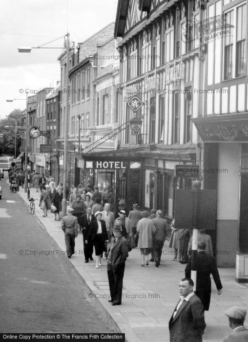 Photo of Morpeth, Shoppers In Bridge Street c.1960
