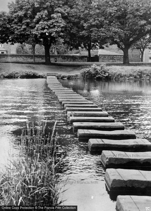 Photo of Morpeth, The Stepping Stones c.1955
