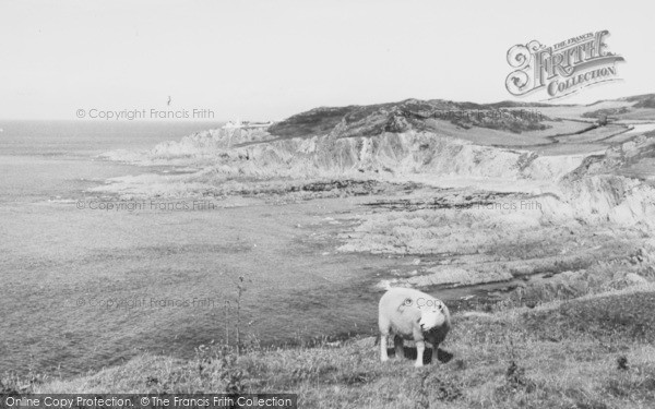 Photo of Mortehoe, Bull Point Lighthouse From Morte Point c.1965