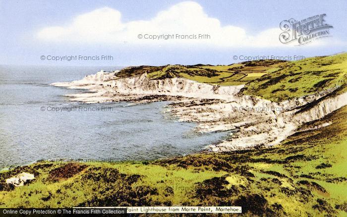 Photo of Mortehoe, Bull Point Lighthouse From Morte Point c.1965