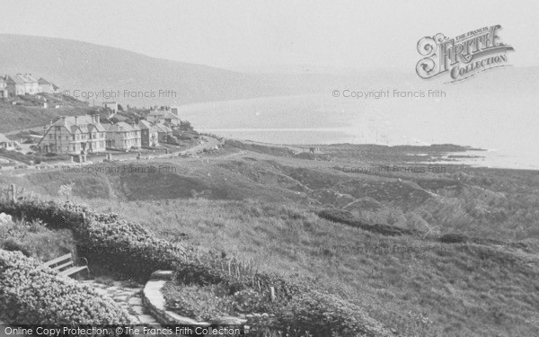 Photo of Mortehoe, View From Castle Rock Hotel c.1955