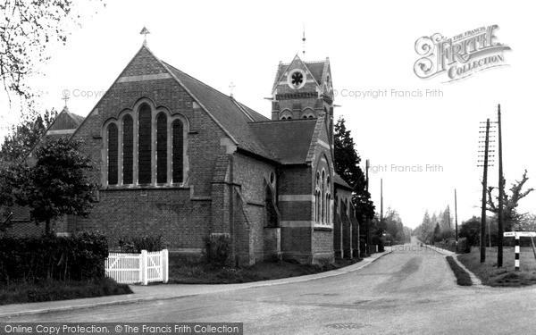 Photo of Mortimer Common, St John's Church c1955