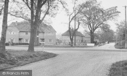Mortimer Common, The Church And Fork Roads c.1955, Mortimer