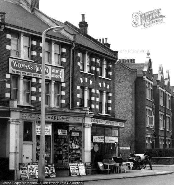 Photo of Mortlake, Shops In The High Street c.1955