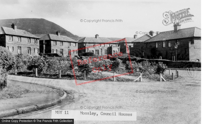Photo of Mossley, Council Houses c.1955