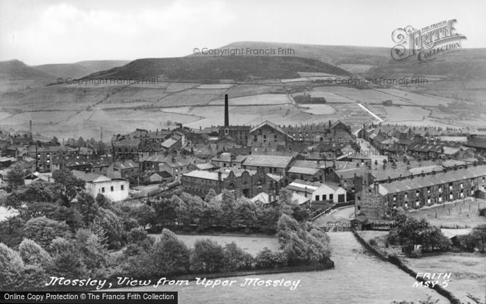 Photo of Mossley, View From Upper Mossley c.1955