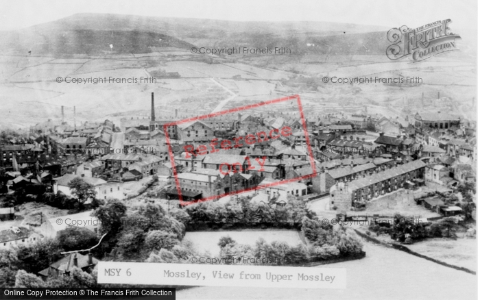 Photo of Mossley, View From Upper Mossley c.1955