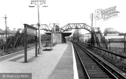 The Railway Station c.1960, Motspur Park