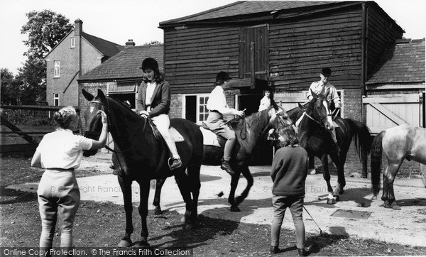 Photo of Mottingham, Mottingham Farm Riding School c.1963