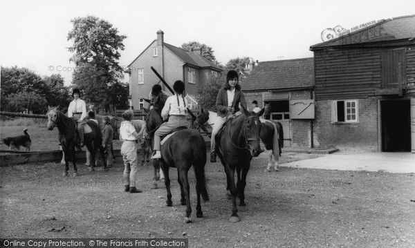 Photo of Mottingham, Mottingham Farm Riding School c.1963