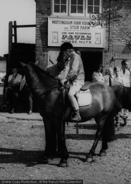 Photo of Mottingham, Mottingham Farm Riding School c.1963