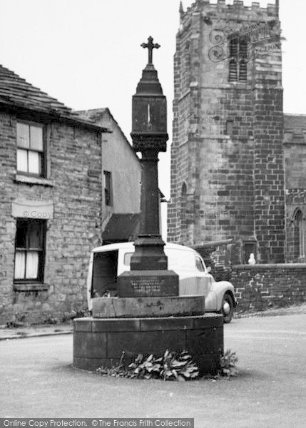 Photo of Mottram, Sundial And St Michael's Church c.1960