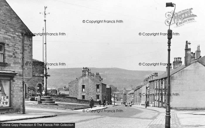 Photo of Mottram, The Flag Pole And Market Street c.1955