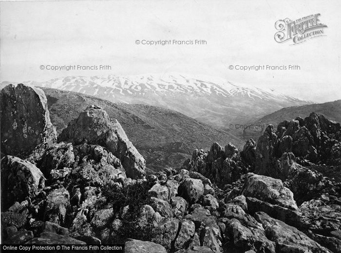 Mount Hermon, the Mount of Transfiguration c1867 Photo of Mount Hermon, The Mount Of Transfiguration c.1867