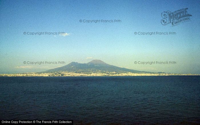 Photo of Mount Vesuvius, From Ship 1982