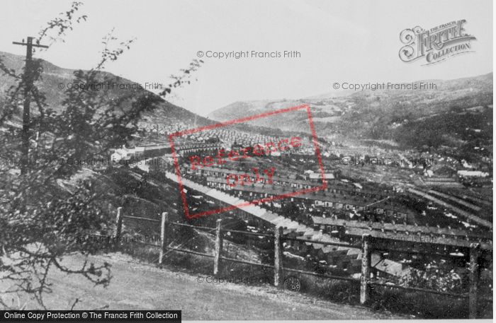 Photo of Mountain Ash, Over Valley Towards Cefnpennar c.1955