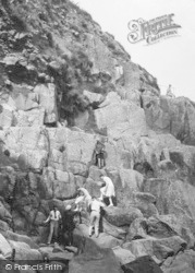Climbing Up From Cave 1927, Mousehole