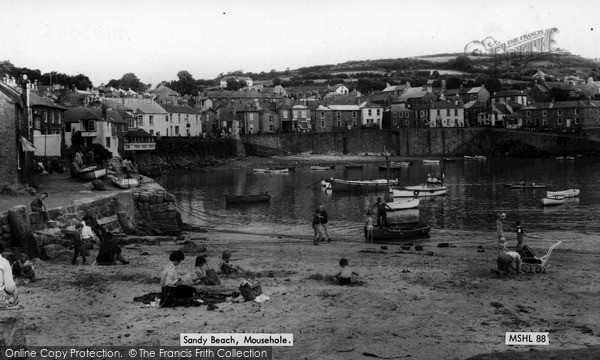 Photo of Mousehole, Sandy Beach c.1960