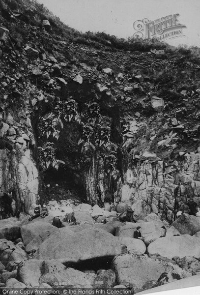 Photo of Mousehole, The Cave 1908 - Francis Frith