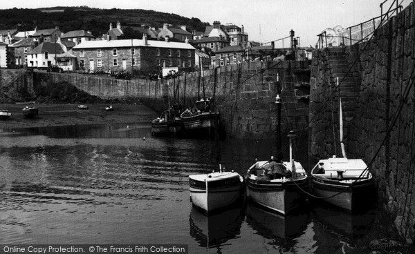 Photo of Mousehole, The Harbour c.1955