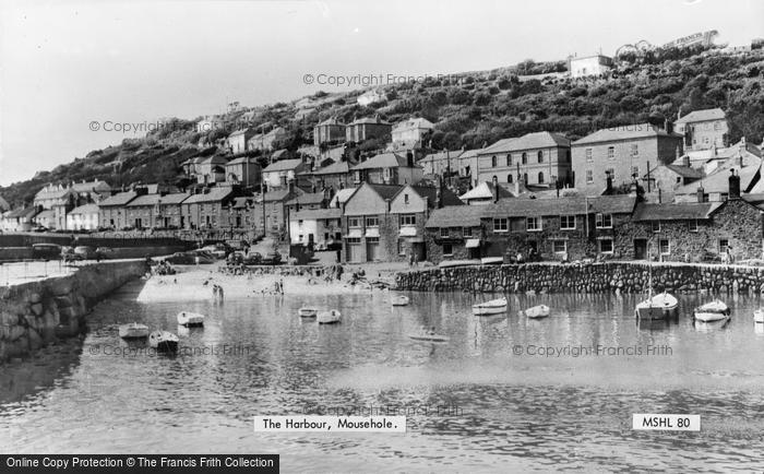 Photo of Mousehole, The Harbour c.1955