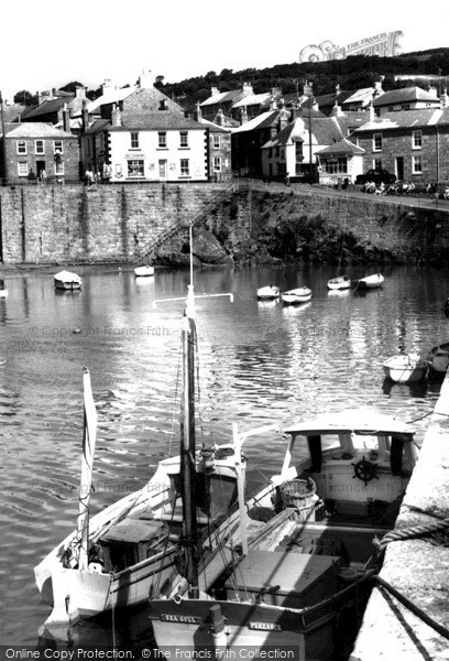 Photo of Mousehole, The Harbour c.1955