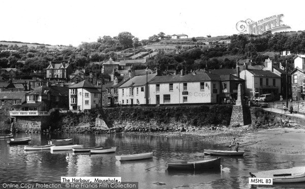 Photo of Mousehole, The Harbour c.1955