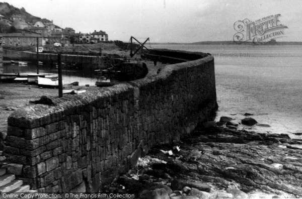 Photo of Mousehole, West Pier c.1955