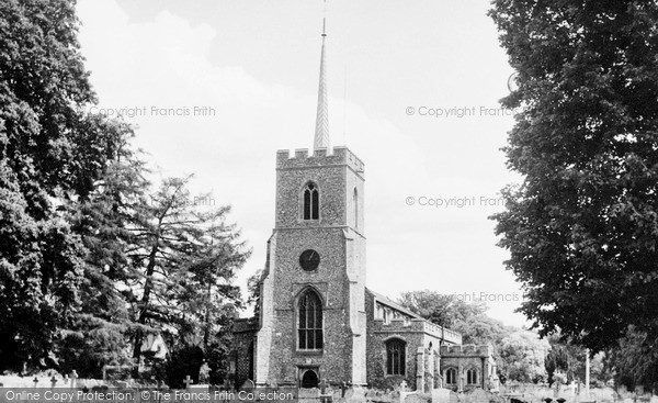 Photo of Much Hadham, St Andrew's Church c.1955