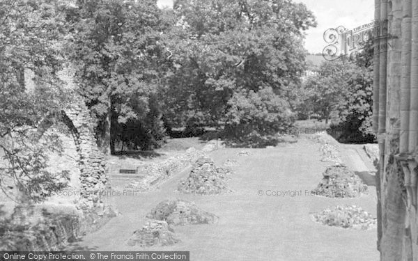 Photo of Much Wenlock, Abbey c.1955