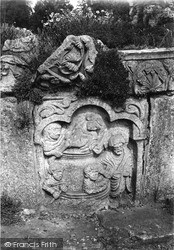 Abbey, Carved Figures 1911, Much Wenlock