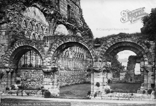 Photo of Much Wenlock, Abbey, Chapter House Norman Arches c.1880