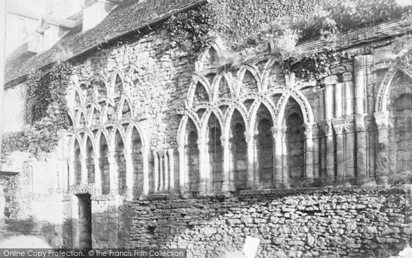 Photo of Much Wenlock, Abbey, Chapter House Norman Work 1892