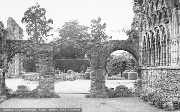 Photo of Much Wenlock, Abbey Gardens From Chapter House c.1960