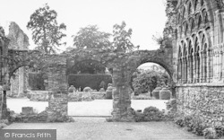Abbey Gardens From Chapter House c.1960, Much Wenlock