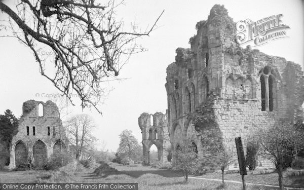 Photo of Much Wenlock, Abbey Ruins From The West c.1935