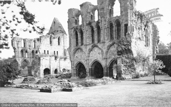 Photo of Much Wenlock, Abbey, South Transept And Scriptorium c.1960