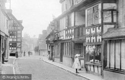 Butcher's Shop In High Street 1904, Much Wenlock